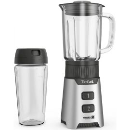 Tefal Блендер стаціонарний Minimix Glass 400Вт, чаша-700мл, ємність для смузі to go, скло, сірий