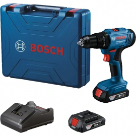 Bosch Шурупокрут-дриль ударний акумуляторний GSB 183-LI 18В 2х2А·год 21-56Нм 374-1815об·хв кейс 1.2кг