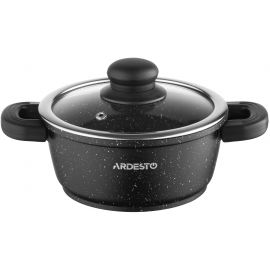 ARDESTO Каструля зі скляною кришкою Gemini Anzio, 1.2л, алюміній, чорний