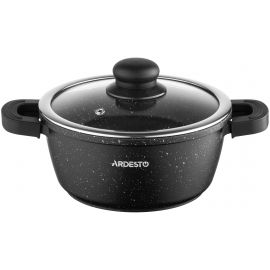 ARDESTO Каструля зі скляною кришкою Gemini Anzio, 1.8л, алюміній, чорний