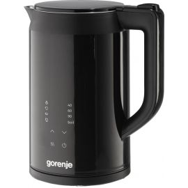 Gorenje Електрочайник 1.7л, подвійні стінки, LED дисплей, Strix контроль, чорний