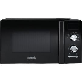 Gorenje Мікрохвильова піч, 20л, мех. керув., 800Вт, дисплей, чорний