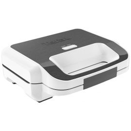 Tefal Мультимейкер Snack XL 850Вт, тефлон, 3 пластини, корпус-пластик, біло-чорний