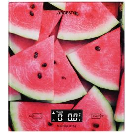 ARDESTO Ваги кухонні Wаtermelon, 5кг, AAAx2 в комплекті, скло, багатокольоровий