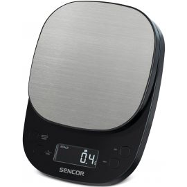 Sencor Ваги кухонні для кави, 2кг, АААx3, регулювання гравітації, пластик, чорний-нержавіюча сталь