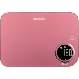 Sencor Ваги кухонні, 5кг, підключення до смартфону, AAAx2, пластик, червоний