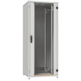 ZPAS Шафа 19", 33U, SZB IT, передні склянi дверi, 600х600 мм, максимально 1000кг, сіра
