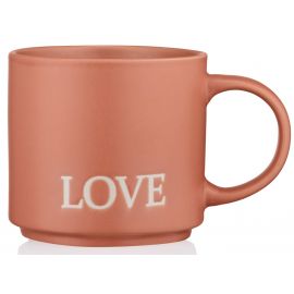 ARDESTO Чашка Love, 420мл, кераміка, помаранчевий