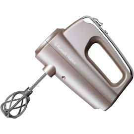 Russell Hobbs Міксер ручний Smoky Quartz, 350Вт, насадки-4, турборежим, сріблястий