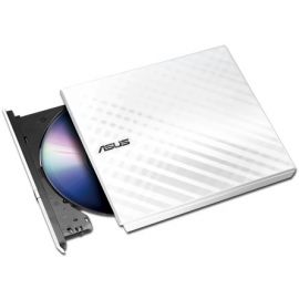 ASUS Привід оптичний портативний SDRW-08D2S-U LITE DVD+-R/RW burner USB2.0 білий Retail Box Slim