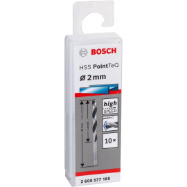 Bosch Свердло по металу HSS-PointTeQ, 2х24х49мм, 10шт