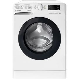 Indesit Пральна машина фронтальна, 6кг, 1200, A+++, 43см, дисплей, інвертор, люк чорний, білий