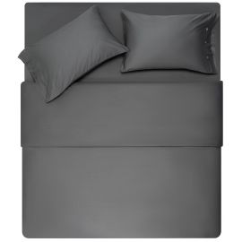 ARDESTO КПБ 2.0сп Mix&Match, підковдра 200х220см, простирадло 240х260см, наволочки (2) 50х70см, 100% бавовна, сатин, сірий