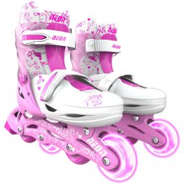 NEON Роликові ковзани Inline, розмір 34-37, рожевий