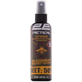 2E Tactical Спрей від комарів, кліщів та мошки Combat Protect 50 Pro, 100 мл