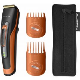 Rowenta Машинка для стрижки Sport Collection, акум., роторний мотор, насадок-2, кейс, сталь, чорно-помаранчевий