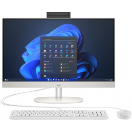 HP Комп'ютер персональний моноблок 240-G10 23.8" FHD IPS AG, Intel i3-N300, 8GB, F512GB, UMA, WiFi, кл+м, 3р, DOS, білий