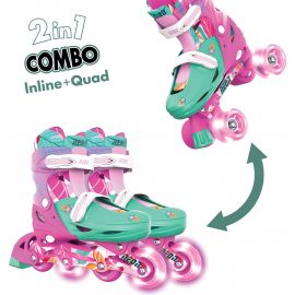 NEON Роликові ковзани Combo, розмір 34-37, квіти