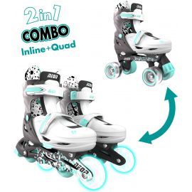 NEON Роликові ковзани Combo, розмір 34-37, сірий