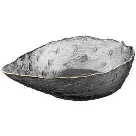 ARDESTO Салатник Leaf, 17.5см, скло, сірий