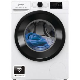 Gorenje Пральна машина фронтальна, 9кг, 1400, A+++, 54,5см, дисплей, інвертор, пара, Wi-Fi, білий
