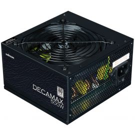 Zalman Блок живлення Decamax (500W) 85%, 80 Plus, 120мм, 1xMB 24pin(20+4), 1xCPU 8pin(4+4), 3xMolex, 4xSATA, 2xPCIe 8pin(6+2)