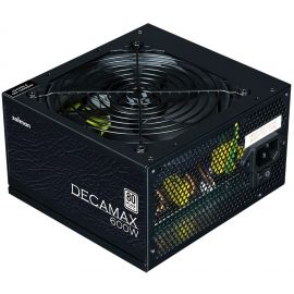 Zalman Блок живлення Decamax (600W) 85%, 80 Plus, 120мм, 1xMB 24pin(20+4), 1xCPU 8pin(4+4), 3xMolex, 6xSATA, 2xPCIe 8pin(6+2)