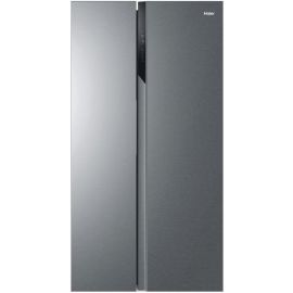 Haier Холодильник SBS, 177.5x90.8х64.7, холод.відд.-337л, мороз.відд.-177л, 2дв., А++, NF, інв., дисплей, cріблястий