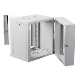 ZPAS Шафа 19", 18U, Z-CUBE, змінні бічні стінки, скляні двері, 600x600 мм, максимально 60 кг, сіра