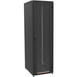 ZPAS Шафа 19", 42U, SZB IT, передні скляні двері, 600x800 мм, максимально 1000кг, чорна