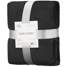 ARDESTO Плед Flannel 200х220см, 100% поліестер, чорний