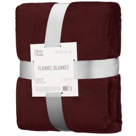 ARDESTO Плед Flannel 160х200см, 100% поліестер, бургунді
