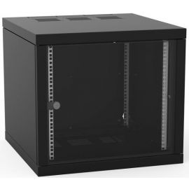 ZPAS Шафа 19", 10U, Z-BOX, змінні бічні стінки, скляні двері, 600x600 мм, максимально 100кг, чорна