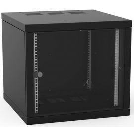 ZPAS Шафа 19", 12U, Z-BOX, змінні бічні стінки, скляні двері, 600x600 мм, максимально 100кг, чорна