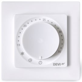 DEVI Терморегулятор DEVIreg Room +4...45° механічний програмований Bluetooth вбудований 16A 230В білий