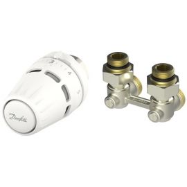 Danfoss Комплект термостатичний Regus M30x1.5 + RLV-KB, 1/2", кутовий