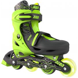NEON Роликові ковзани Inline, розмір 30-33, зелений