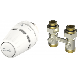 Danfoss Комплект термостатичний Regus M30x1.5 + RLV-KB, 1/2", прямий
