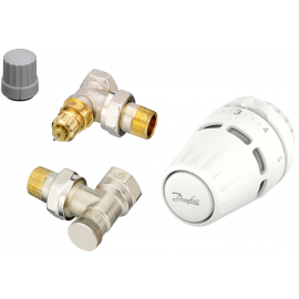 Danfoss Комплект термостатичний Regus RA + RA-FN + RLV-S, 1/2", кутовий