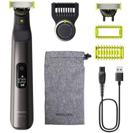 Philips Бритва електр. OneBlade Pro 360, Li-Ion, сух.+волог., індикатор заряду, м'який чохол, чорний