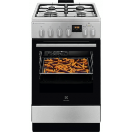 Electrolux Плита комбінована, 58л, 50x60см, дисплей, конвекція, чавун, пара, нерж