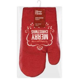 ARDESTO Рукавичка Happy Holidays 17х28см, 90% поліестер, 10% бавовна, червоний