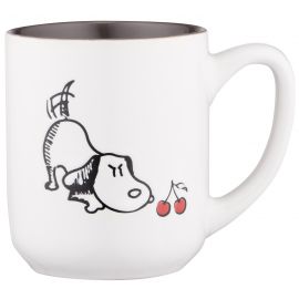 ARDESTO Чашка Dog, 380мл, кераміка, біло-сірий