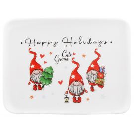 ARDESTO Блюдо Gnomes, 20х15см, порцеляна, прямокутна