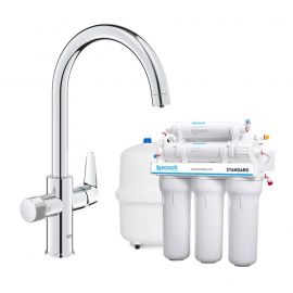 Grohe Комплект змішувача для кухні Blue Pure StartCurve з фільтром зворотного осмосу Ecosoft Standard (MO55030592)
