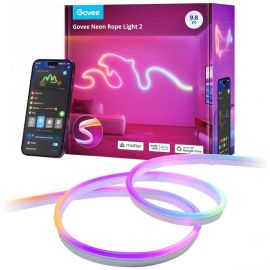 Govee Стрічка світлодіодна розумна H61D3 Neon Rope Light 2, 3м, RGBIC, WI-FI/Bluetooth, білий