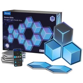 Govee Набір настінних світильників H606A Glide Hexagon Light, 7, RGBIC, WI-FI/Bluetooth, білий