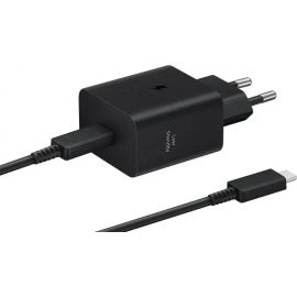 Samsung Зарядний пристрій мережевий 45Вт USB-С PD PPS, кабель USB-C > USB-C, 1.8м, чорний