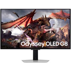 Samsung Монітор 32" Odyssey G80SD HDMI, DP, USB, Bluetooth, OLED, 3840x2160, 240Hz, 0.3ms, G-Sync Compatible