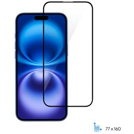 2E Захисне скло для Apple iPhone 16 Plus(6.7), 2.5D FCFG, (1 Pack), чорна рамка